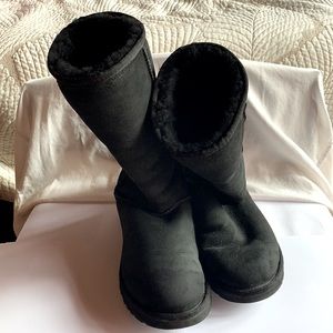 UGG Australia suede fur lined boots
